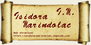 Isidora Marindolac vizit kartica